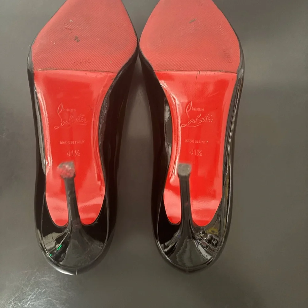 Christian Louboutin Kate 100 Black Patent Pumps (Size 41.5) - Picture 9 of 10